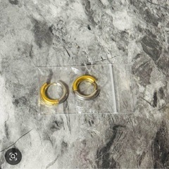 リングピアス フープピアス バイカラー