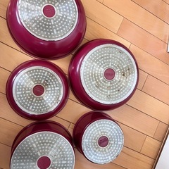 取引済み☆鍋&フライパン13点セット【IH対応】　の画像
