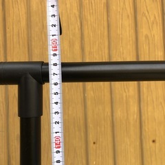 黒 ハンガーラック 収納の画像