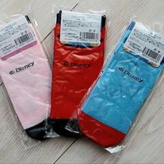 ご予約中【新品☆】ディズニー 靴下3セット(20～24cm)の画像