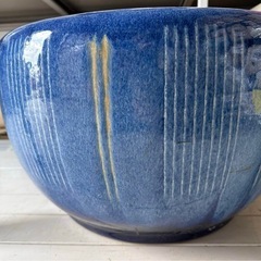 窯印あり 時代物 超大型 生子火鉢 金魚鉢 
の画像