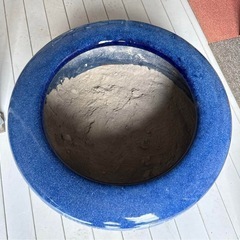 窯印あり 時代物 超大型 生子火鉢 金魚鉢 
の画像