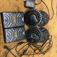空調服　17V バッテリー　ファン