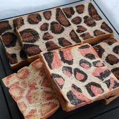 【親子パン作り体験】駐車場空き有！ヒョウ柄食パンとローズマ…
