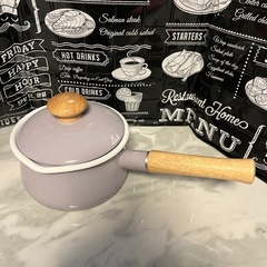 富士ホーロー蓋つきミルクパン15cm