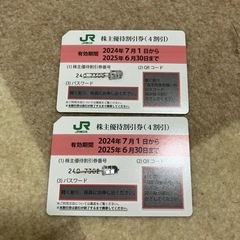 JR東日本　株主優待券　