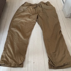 ベージュ チノパン ゴムウエスト