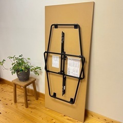 【無印良品 muji】木製折りたたみテーブル デスク 作業台 ダイニングテーブル 無印良品 折りたたみ机