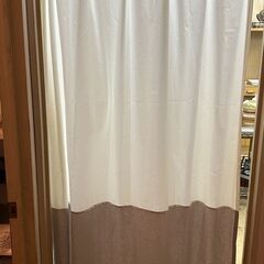 2色切り替えデザイン カーテン／店舗改装・新築建て替えに伴い、装...