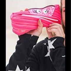 トーキングモンスター (ジップイット) ポーチ zipit スカイ/ピンクの画像
