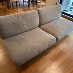 5/4午前中限定】無印良品ゆったり座れるアームレスソファ3シーター