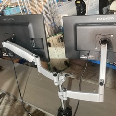 ダブルアーム　モニター2台もセットで