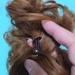 つけ毛　ヘアアレンジ　クリップの画像