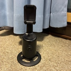 コンパクト360°自動顔追跡三脚＆自撮り棒 - USB充電式、高...