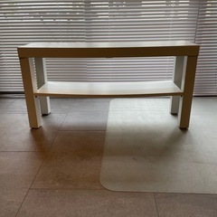 　中古　IKEA　テレビ台　ラック　ホワイトワンコイン　500円の画像