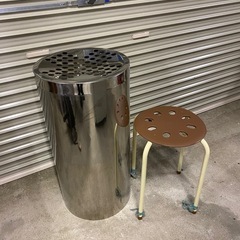 スタンド灰皿　ステンレスの画像