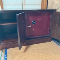 金庫付き棚　テレビ台　