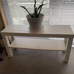 　中古　IKEA　テレビ台　ラック　ホワイトワンコイン　500円の画像