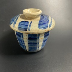 蕎麦猪口 茶碗蒸し碗 手描き縦縞の器