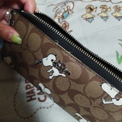 COACHスヌーピー財布の画像