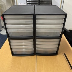 レターケース(4個セット、半透明タイプ
)