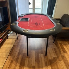 ポーカーテーブル(チップラック付き)