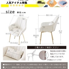 ダイニングチェア（クッション付き）の画像