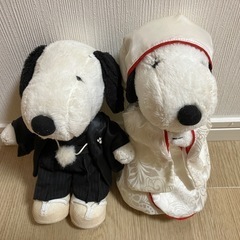 スヌーピー&ベル和装ぬいぐるみ