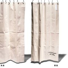 Puebco WHITE LAMINATED FABRICカーテ...