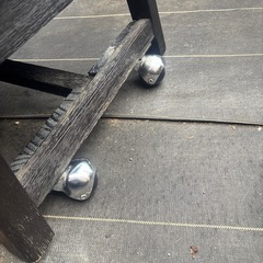 回転式ダイニングチェア　
4台セット　木製　ブラックの画像