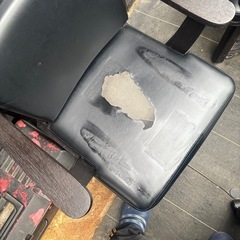 回転式ダイニングチェア　
4台セット　木製　ブラックの画像