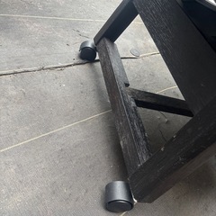 回転式ダイニングチェア　
4台セット　木製　ブラックの画像