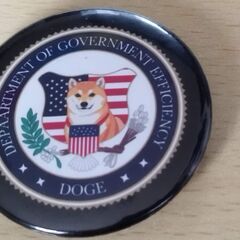 【超希少】D.O.G.E 公式 ロゴ入り　犬　イーロン・マスク　バッジ