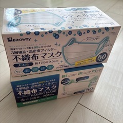 【新品未使用】マスク　50枚入り2箱