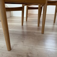 【2脚】かなでもの ダイニングチェア Oakの画像