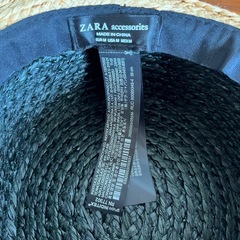 麦わら帽子　ZARA の画像