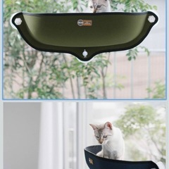 GREEN/KHBD6297OL ウィンドウベッド　猫