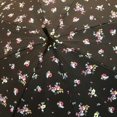 美品　花柄晴雨兼用長傘