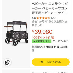 二人乗りカート