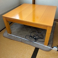 無印良品 こたつ&極薄こたつ布団 こたつマット　３点セットの画像