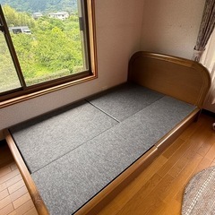 【まだ綺麗】引き出し付きシングルベッド