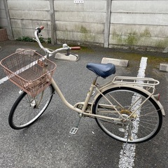ママチャリ自転車26インチライト自動点灯