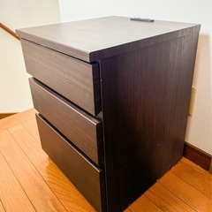 ニトリ　サイドテーブル　HALON40-3NT-DBR