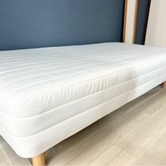 美品　脚付マットレス　無印良品　ポケットコイル　洗えるカバー