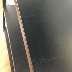スチール棚　4段　ブラック　使用感有の画像