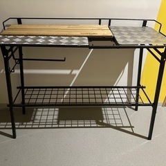 値下げ‼️キャンプテーブル　折りたたみ　キッチン　camp table kitchinの画像