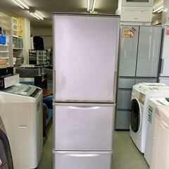 【リサイクルショップ　ピカソ　小松原】📢SHARP 350L 3ドア冷蔵庫  2015年製 SJ-WA35B-S✨★7085★