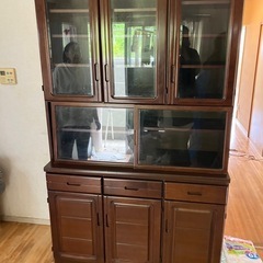 ヴィンテージ 木製食器棚 カップボード 大型 クラシカル