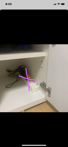 ホワイト 木目調テレビ台150㎝　ニトリ