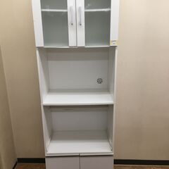食器棚　ホワイト　キズ・ヨゴレ有